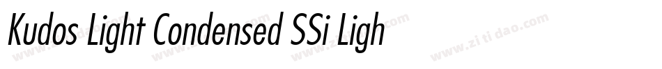 Kudos Light Condensed SSi Light Condensed字体转换